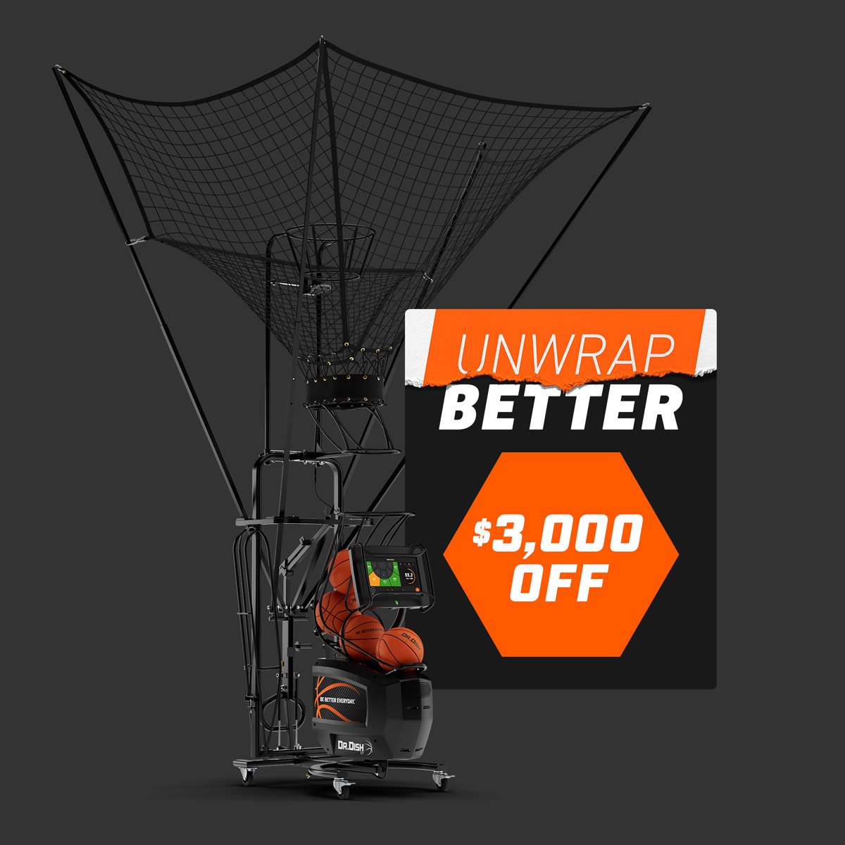 Dr. Dish CT Basketball Shooting Machine Dr. Dish Basketball